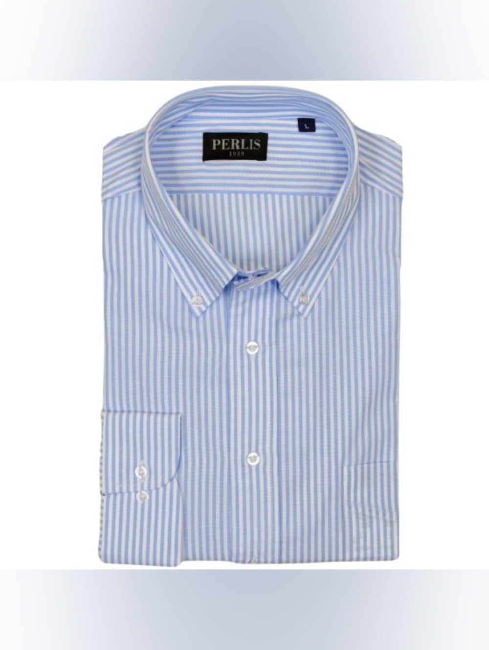 Perlis 1939 Bengal Stripe Classic Fit Shirt, Small, EUC